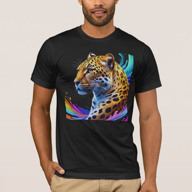 Camiseta Arte-leopardo (Frente)
