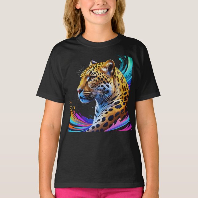 Camiseta Arte-leopardo (Frente)