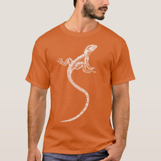 Camiseta Arte Linear do Dragão de Água Australiano Majestos