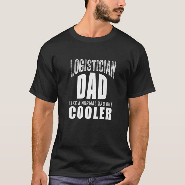 Camiseta Arte Logística Engraçada Para O Pai Oficial Logis (Frente)