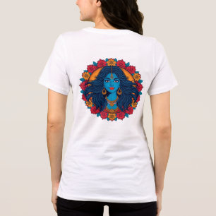 Camiseta Arte Mandala da Divina Deusa Hindu Kali - Poderosa