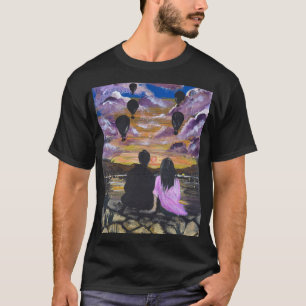 Camiseta Arte Manual – Pôr do Sol Juntos