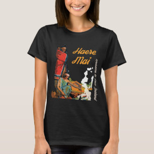 Camiseta Arte Maori da Nova Zelândia Haere Mai Viagem
