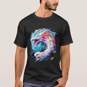 Camiseta Arte Maravilha da Criatura Mística de Animais Drag