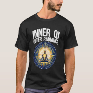 Camiseta Arte Marcial Tai Chi Qigong Radiação Exterior Qi I