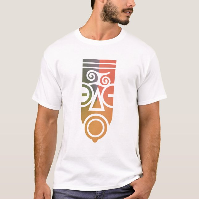 Camiseta Arte Máscara Africana (Frente)