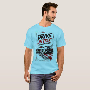 Camiseta Arte Minimalista de Supercarro Futurista para Stre