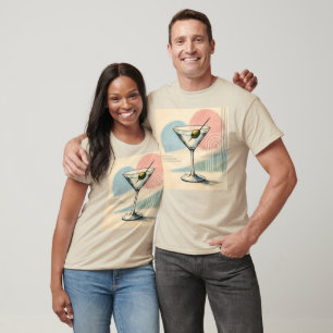Camiseta Arte Minimalista Pastel Moderno de Meados do Sécul