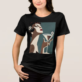 Camiseta Arte Moderna de Meados do Século A Martini DIva