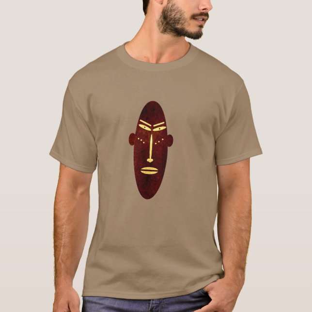 Camiseta Arte moderna de tatuagem abstrata primitiva africa (Frente)