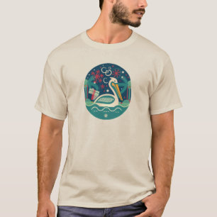 CAMISETA ARTE MODERNA ORIGINAL DE NATAL PELICAN