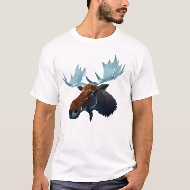 Camiseta Arte Moose Flutuante (Frente)