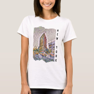 Camiseta Arte Mosaica Nova Iorque
