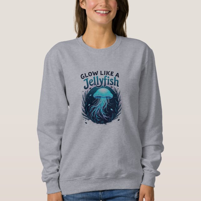 Camiseta Arte Motivacional Inspirada Em Jellyfish Vibrante (Frente)