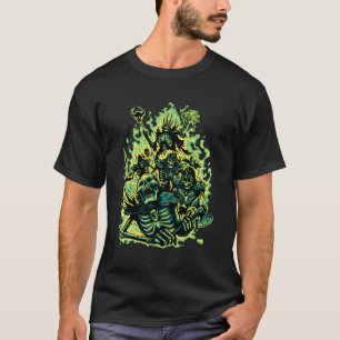 Camiseta Arte Necromântica Enigmática Abraça A Mulher Místi