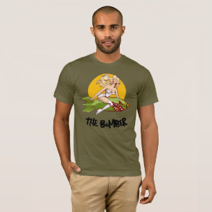 Camiseta Arte no Nariz do Bombardeiro Vintage Pin-Up Golf P