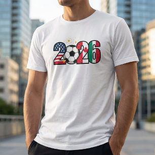 Camiseta Arte Numérico de Celebração da Copa do Mundo de 20