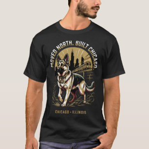 Camiseta Arte Orgulho da Herança Africana do Pastor Alemão