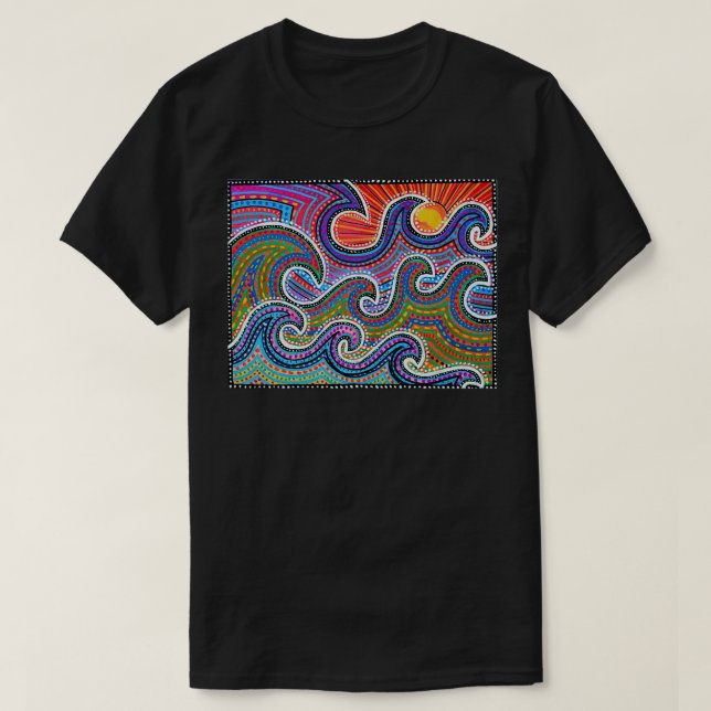 Camiseta Arte original australiana 2 (Frente do Design)