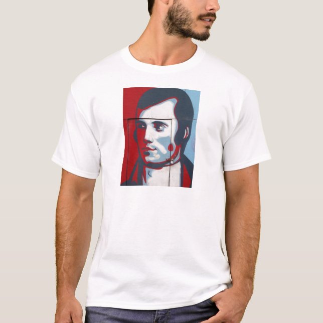 Camiseta Arte original da rua de Robert Burns! (Frente)