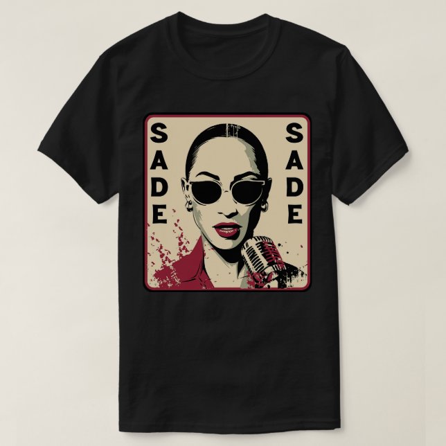 Camiseta Arte original do ventilador Sade 80 (Frente do Design)