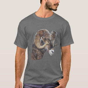 Camiseta Arte original grande marrom realista e grande