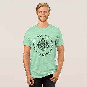 Camiseta Arte Ortodoxa Cristã Politicamente Incorreta