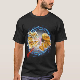 Camiseta Arte para Amantes de Peixes Betta â€“ Peixes Color
