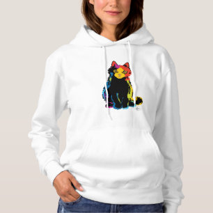 Camiseta Arte para gatos multicoloridos