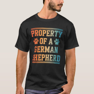 Camiseta Arte Pastor Alemão para Homens Mulheres Dono de Ca