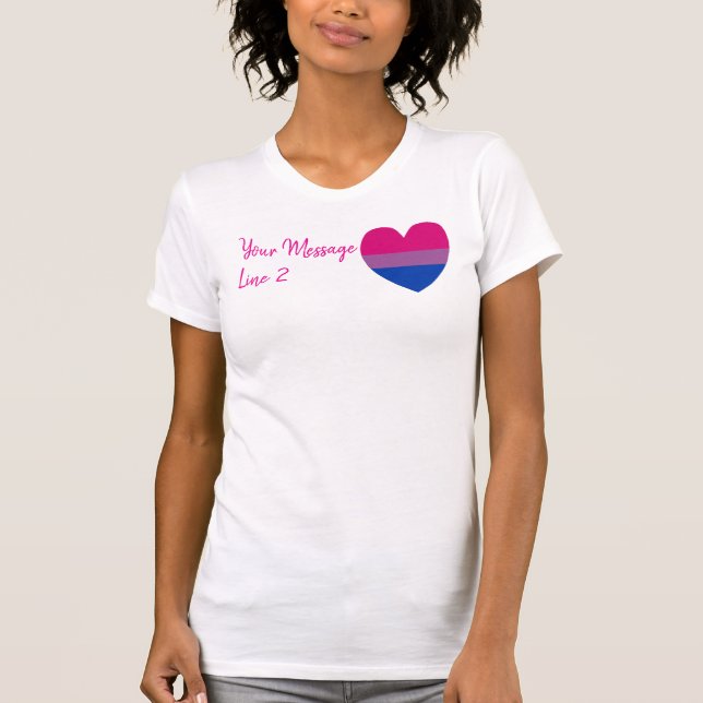 Camiseta Arte Personalizada com Palavras Coração Fase Não B (Frente)