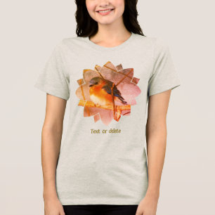 Camiseta Arte Pessoalizado da Natureza do Pássaro Azul
