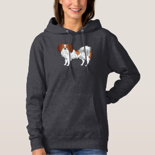 Camiseta Arte Phalène Negra E Branca Para Os Phalène Dog Lo