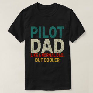 Camiseta Arte-Piloto Funny Para Aviões-Piloto De Pai