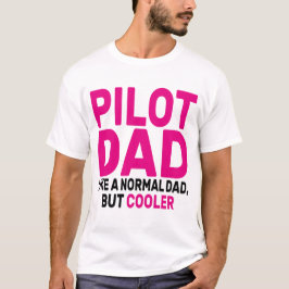 Camiseta Arte-Piloto Funny Para Aviões-Piloto De Pai