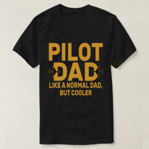 Camiseta Arte-Piloto Funny Para Aviões-Piloto De Pai