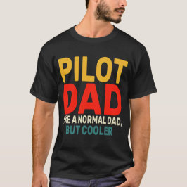 Camiseta Arte-Piloto Funny Para Aviões-Piloto De Pai