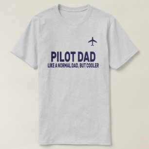 Camiseta Arte-Piloto Funny Para Aviões-Piloto De Pai