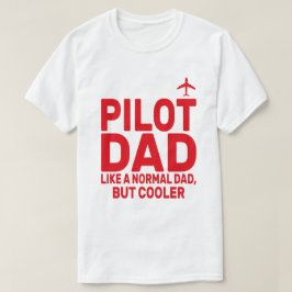 Camiseta Arte-Piloto Funny Para Aviões-Piloto De Pai