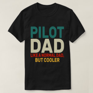 Camiseta Arte-Piloto Funny Para Aviões-Piloto De Pai