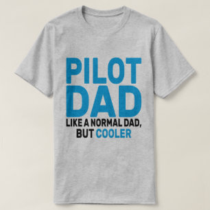 Camiseta Arte-Piloto Funny Para Aviões-Piloto De Pai