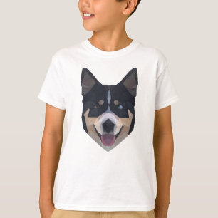 Camiseta Arte Poligônica - Lobos-Cachorros - Animais Adorme