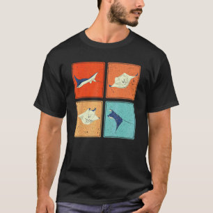 Camiseta Arte Pop Arraia Aquário Animal Mergulhador Oceano
