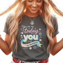 Camiseta Arte Pop Citação Colorida 3D Amanhãs