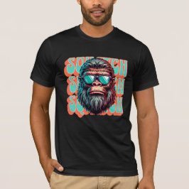 Camiseta Arte Pop de estilo retrô de Squatch Vintage em qua