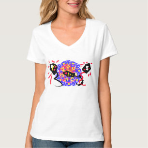 Camiseta Arte pop de fogos de artifício