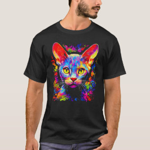 Camiseta Arte Pop de Gato Devon Rex
