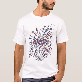 Camiseta Arte Pop Divertida Quatro De Julho