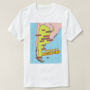 Camiseta Arte Pop Ilustrado Argentina