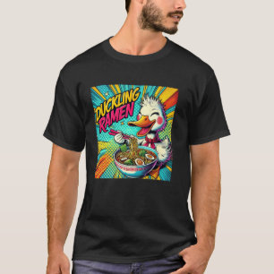 Camiseta Arte Pop Japonês Macarrão Vida Selvagem Colorida P